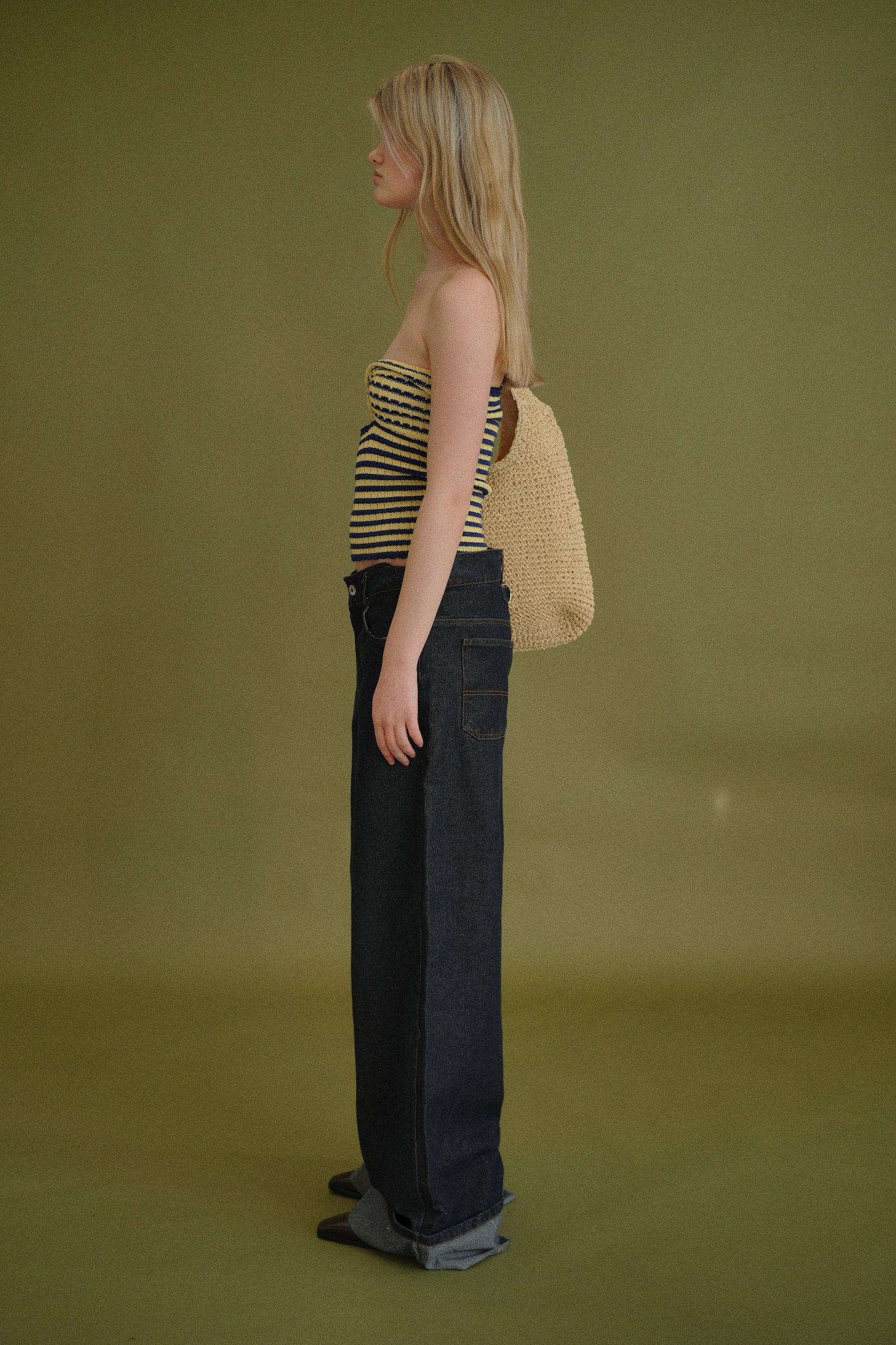 TWISTED KNIT TUBE TOP