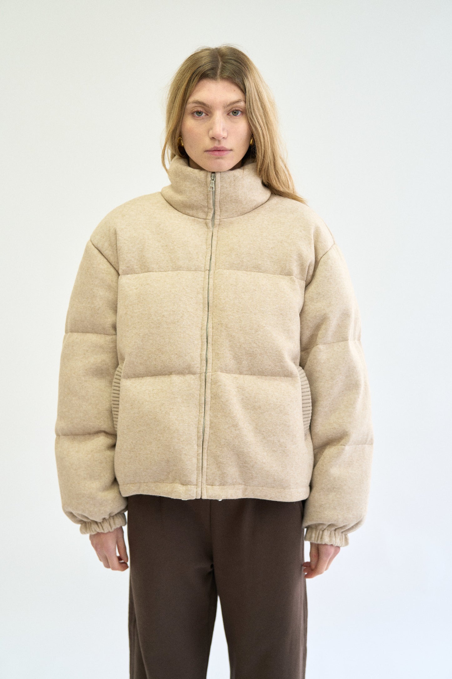 JERSEY DOWN PUFFER JACKET