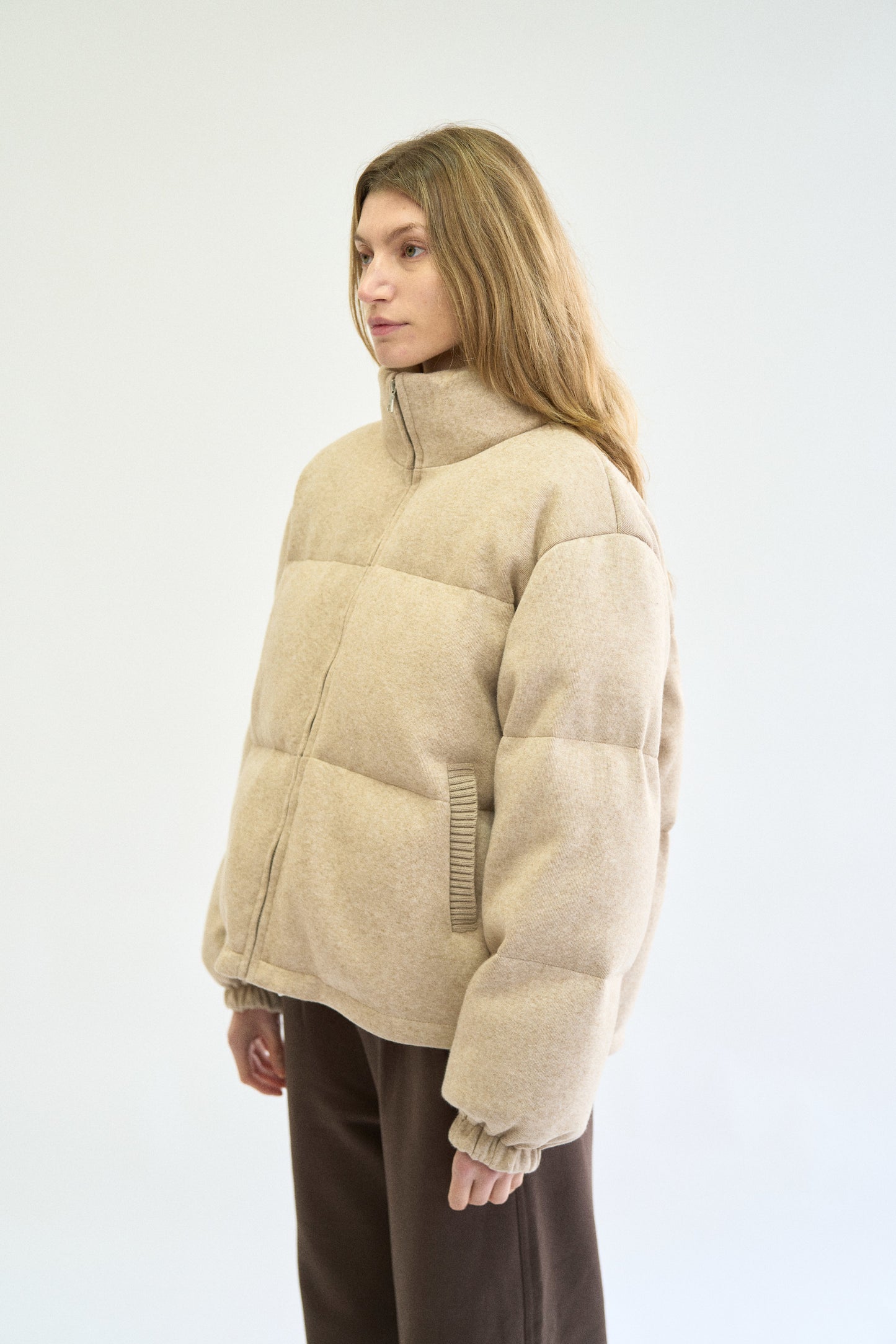 JERSEY DOWN PUFFER JACKET
