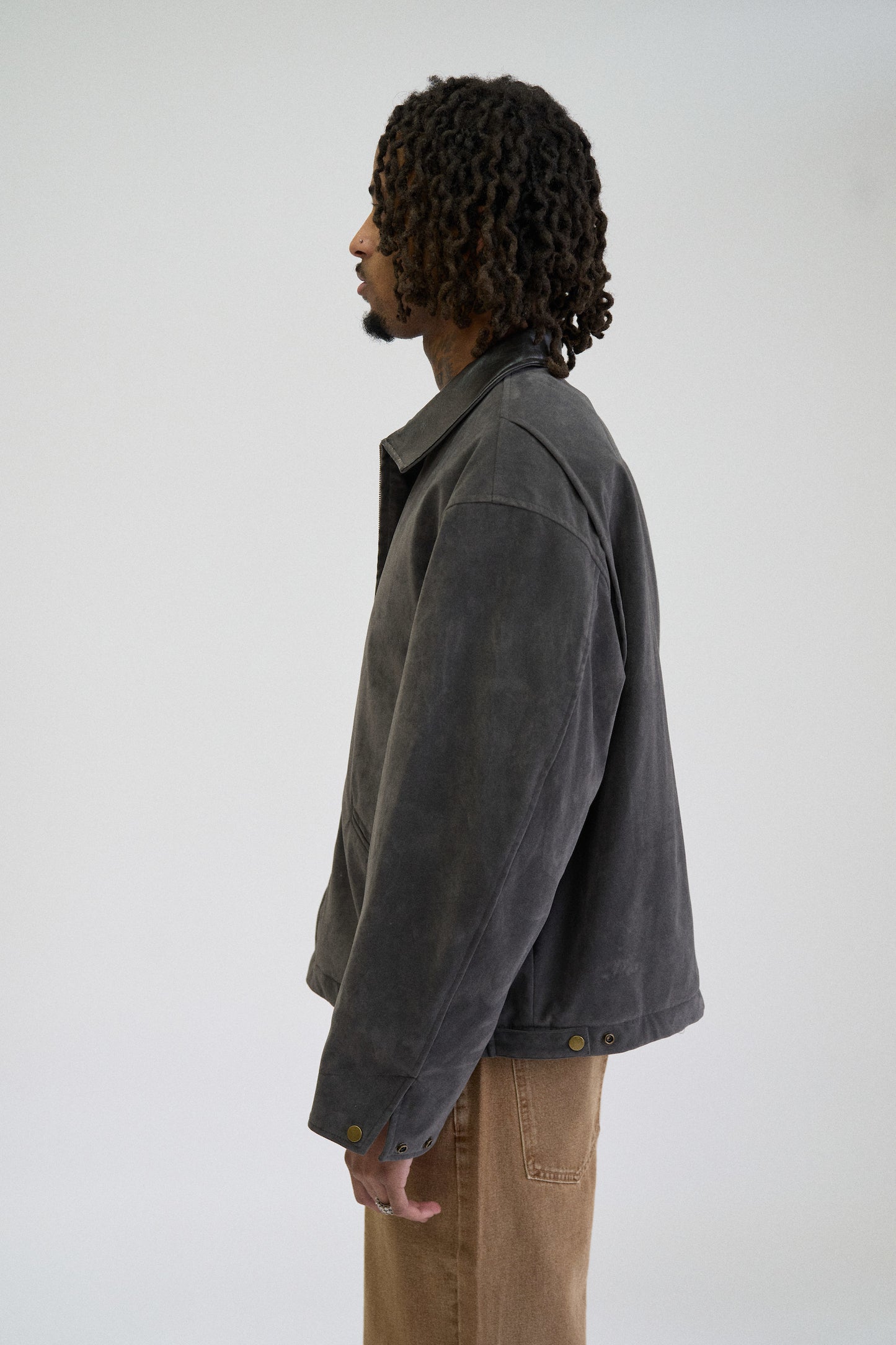 FINAL SALE | BRUSHED WESTERN JACKET, METAL