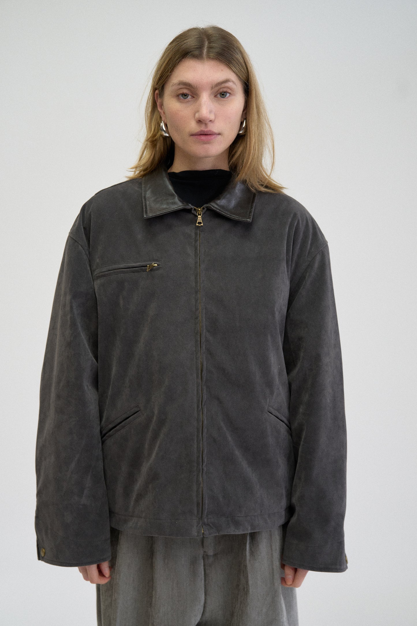 BRUSHED WESTERN JACKET, METAL