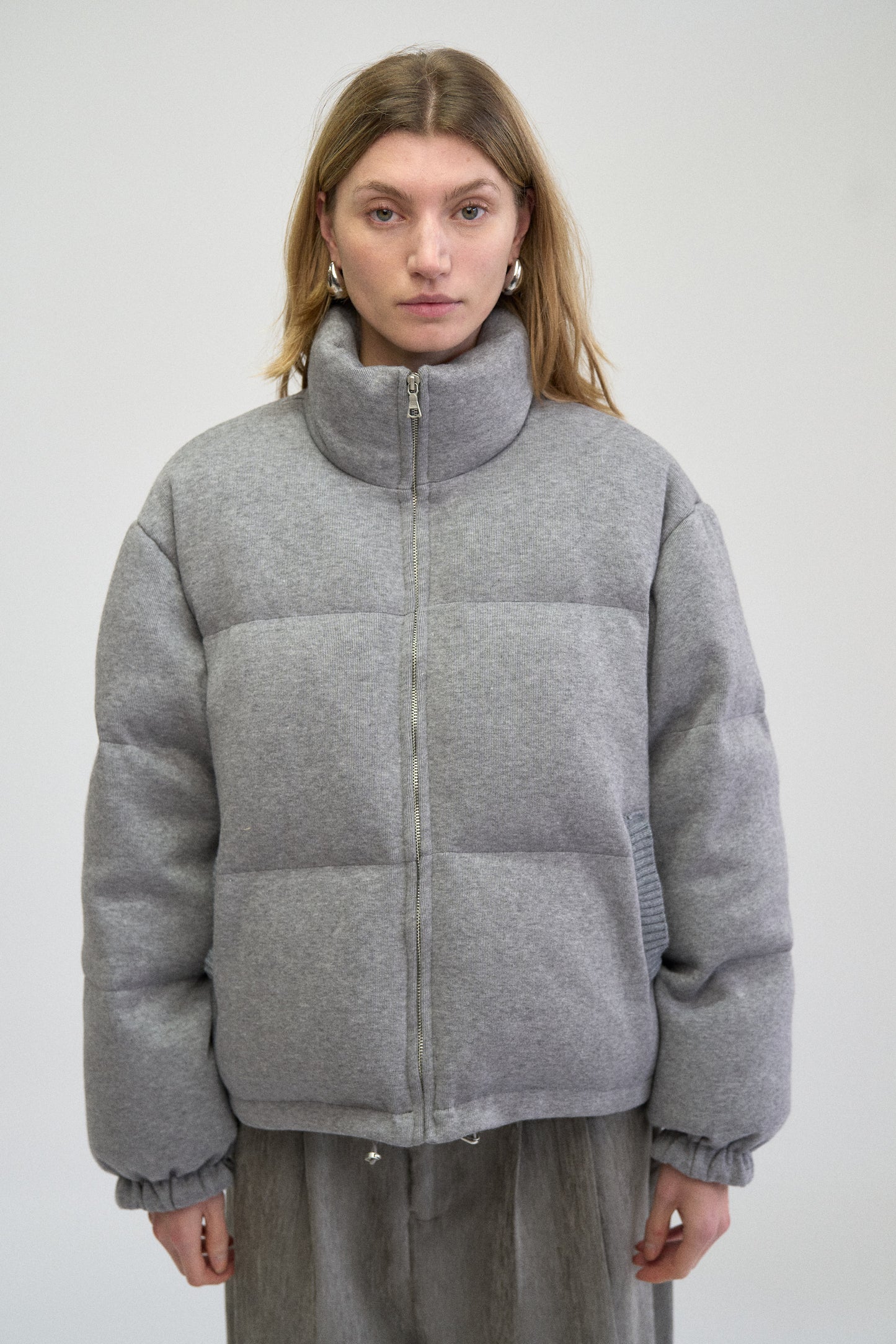 JERSEY DOWN PUFFER JACKET