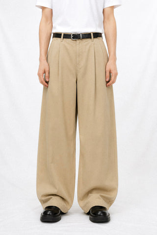 PLEATED DUST TROUSERS