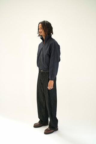 PINSTRIPE HARRINGTON JACKET