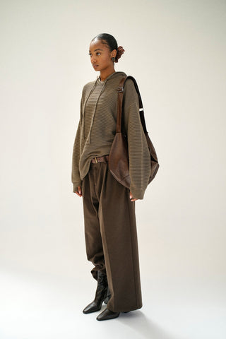 BEAULARES RIBBED HOODIE