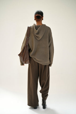 BEAULARES RIBBED HOODIE