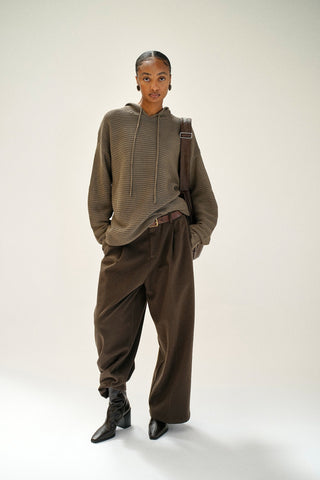 BEAULARES RIBBED HOODIE