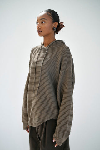 BEAULARES RIBBED HOODIE