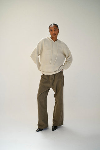 BEAULARES RIBBED HOODIE