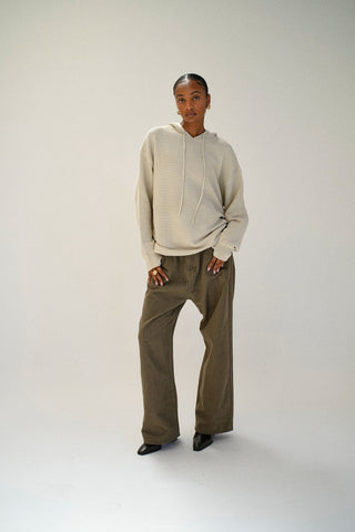 BEAULARES RIBBED HOODIE