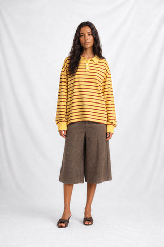 AMBER TIDE OVERSIZED POLO SHIRT
