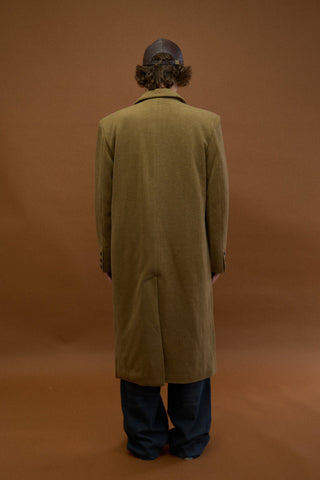 TEXTURED DOUBLE LAYER HERRINGBONE COAT