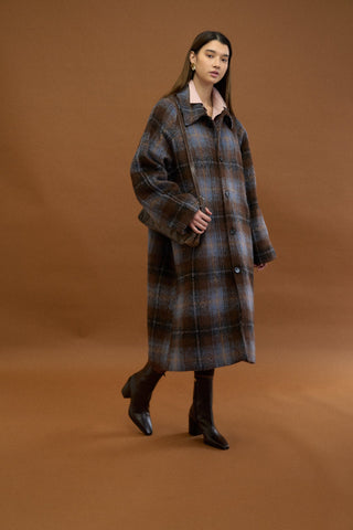 BUCKINGHAM PLAID OVERCOAT