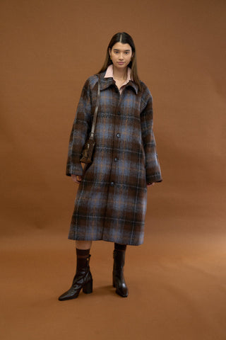 BUCKINGHAM PLAID OVERCOAT