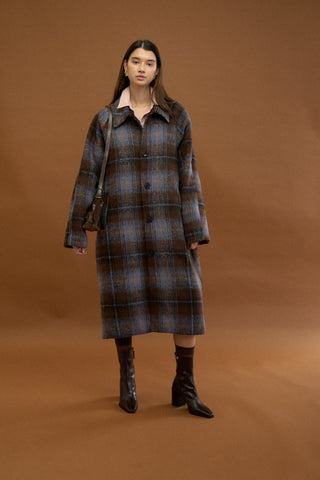 BUCKINGHAM PLAID OVERCOAT