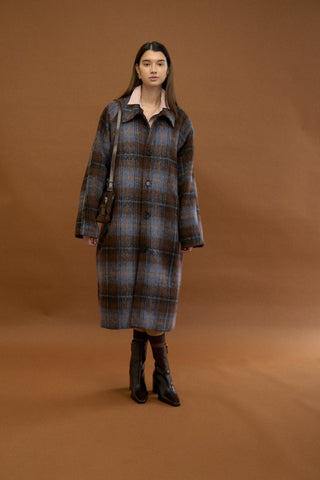 BUCKINGHAM PLAID OVERCOAT