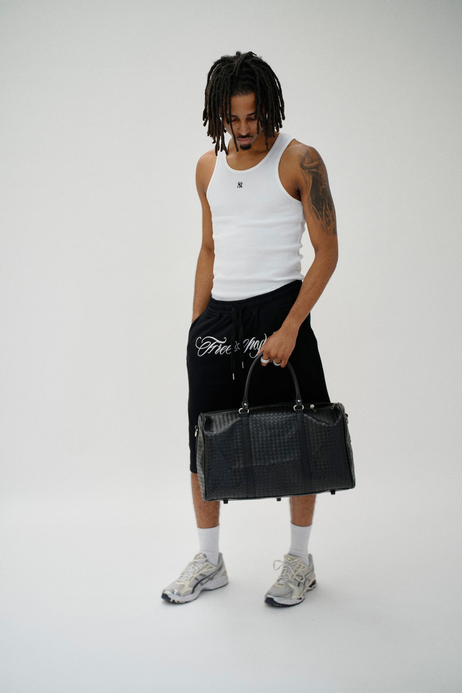 バッグ Beaulares woven duffle bag WOVEN DUFFLE BAG – Beaulares
