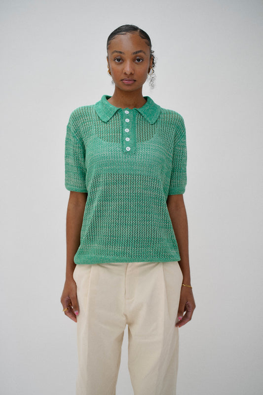 LEMONE CROCHET POLO