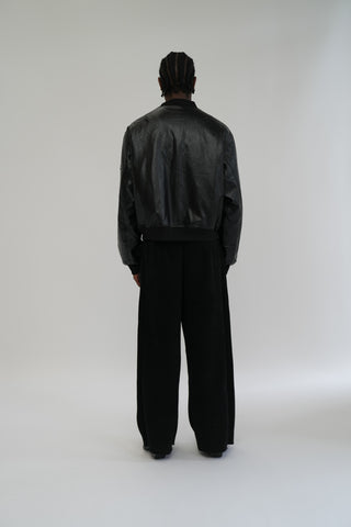 ULTRA LIGHT BOMBER JACKET IN FAUX LEATHER