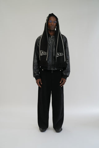 ULTRA LIGHT BOMBER JACKET IN FAUX LEATHER