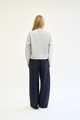 HENLEY KNIT SWEATER