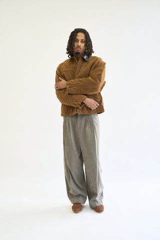 BRUSHED WESTERN JACKET, STUCCO