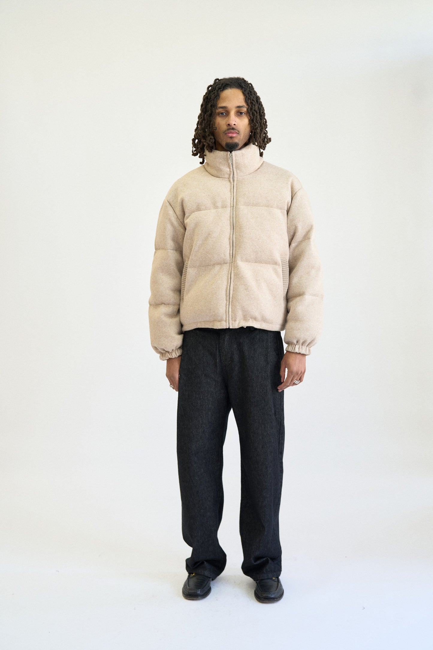 JERSEY DOWN PUFFER JACKET