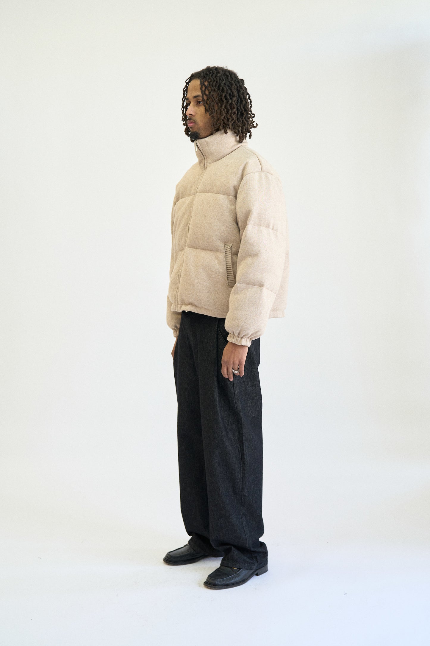 JERSEY DOWN PUFFER JACKET