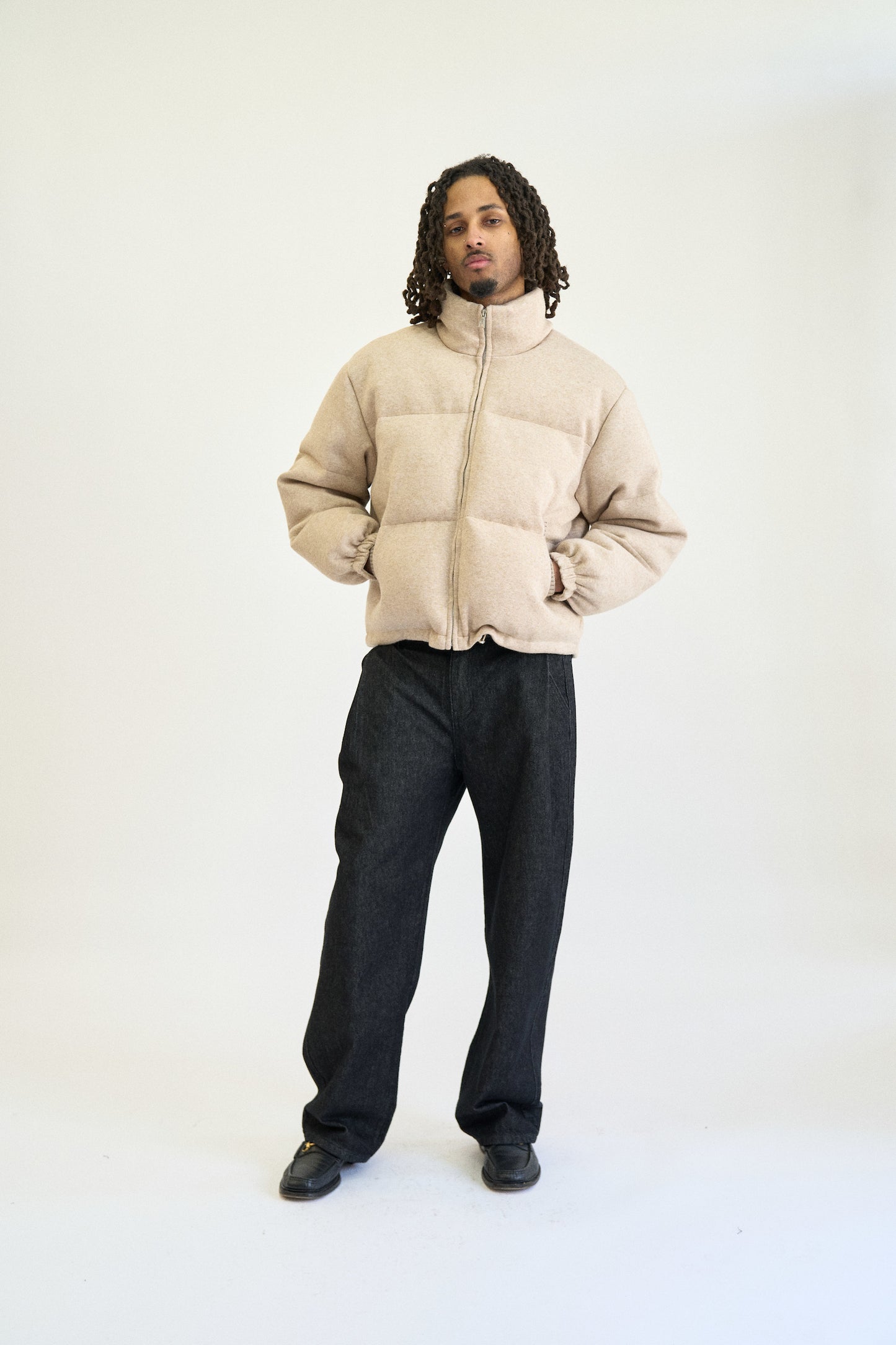 JERSEY DOWN PUFFER JACKET