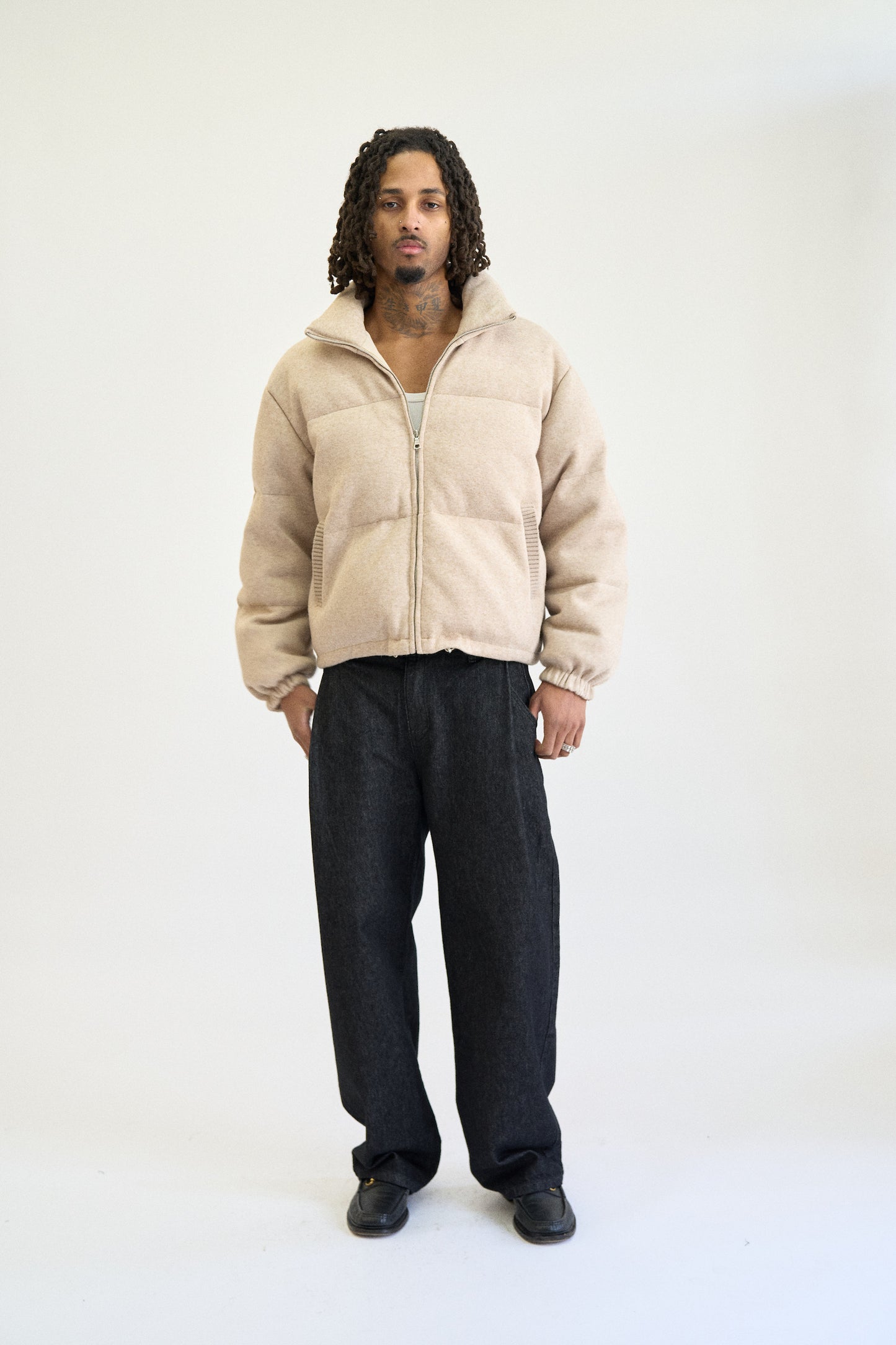 JERSEY DOWN PUFFER JACKET