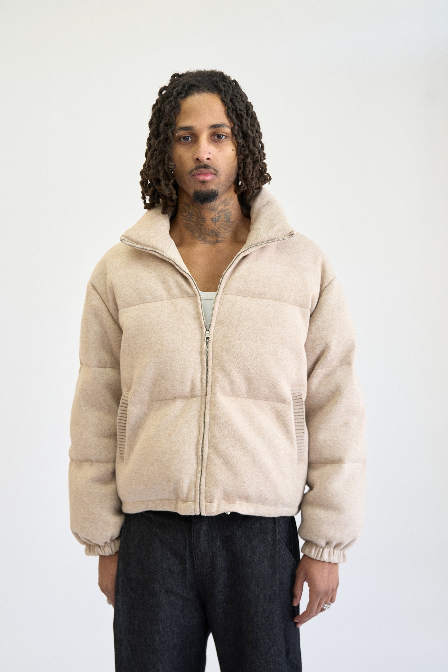 JERSEY DOWN PUFFER JACKET