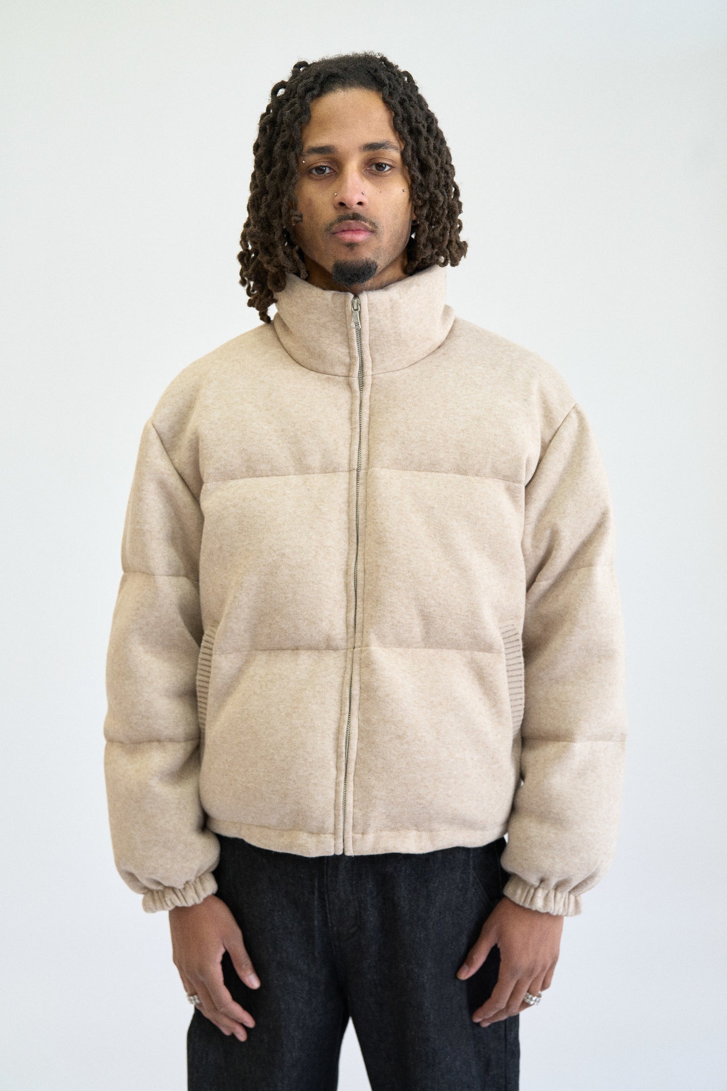 JERSEY DOWN PUFFER JACKET