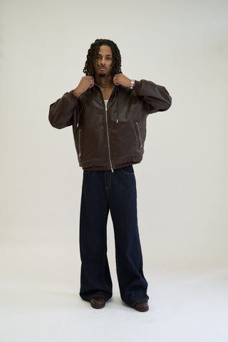 BOXER JACKET FAUX LEATHER