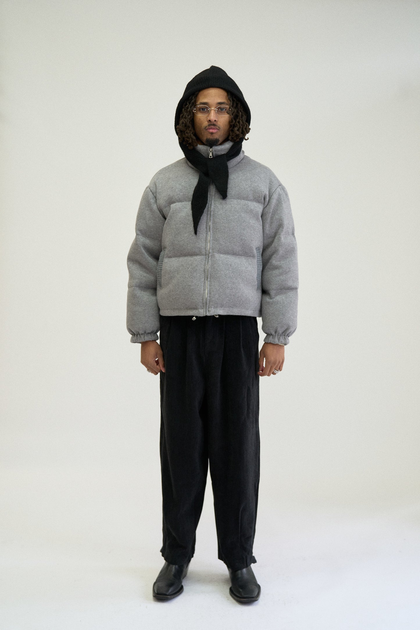 JERSEY DOWN PUFFER JACKET