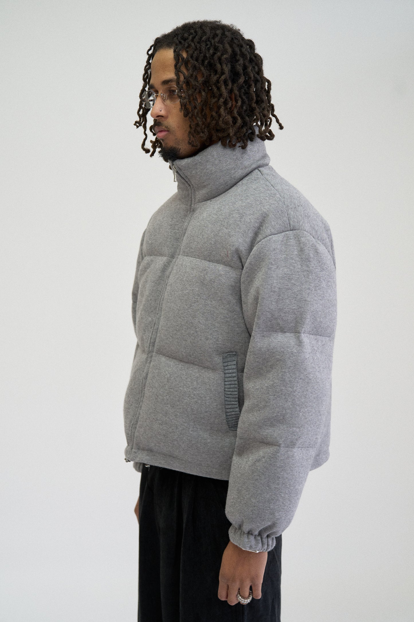 JERSEY DOWN PUFFER JACKET