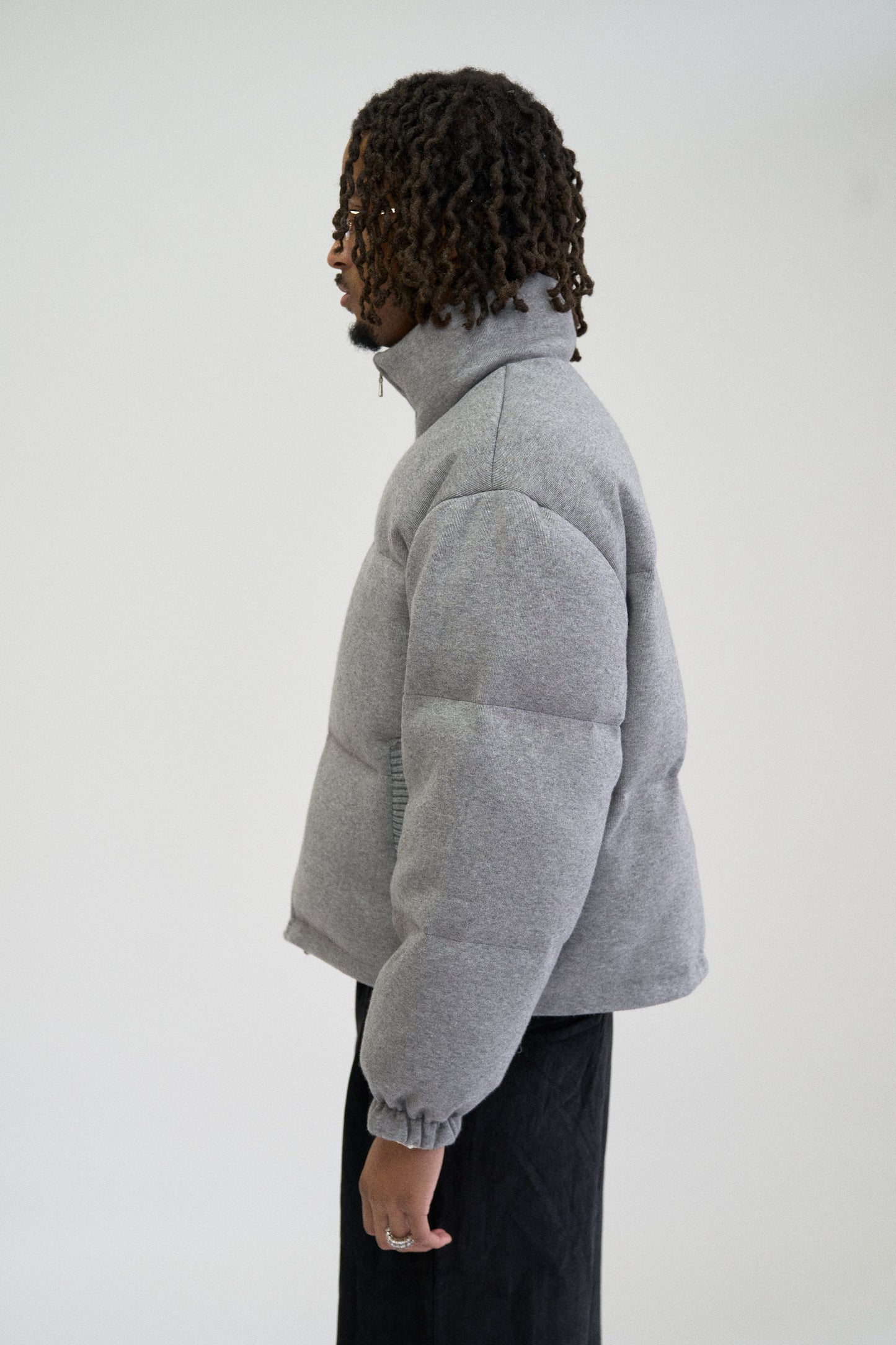 JERSEY DOWN PUFFER JACKET