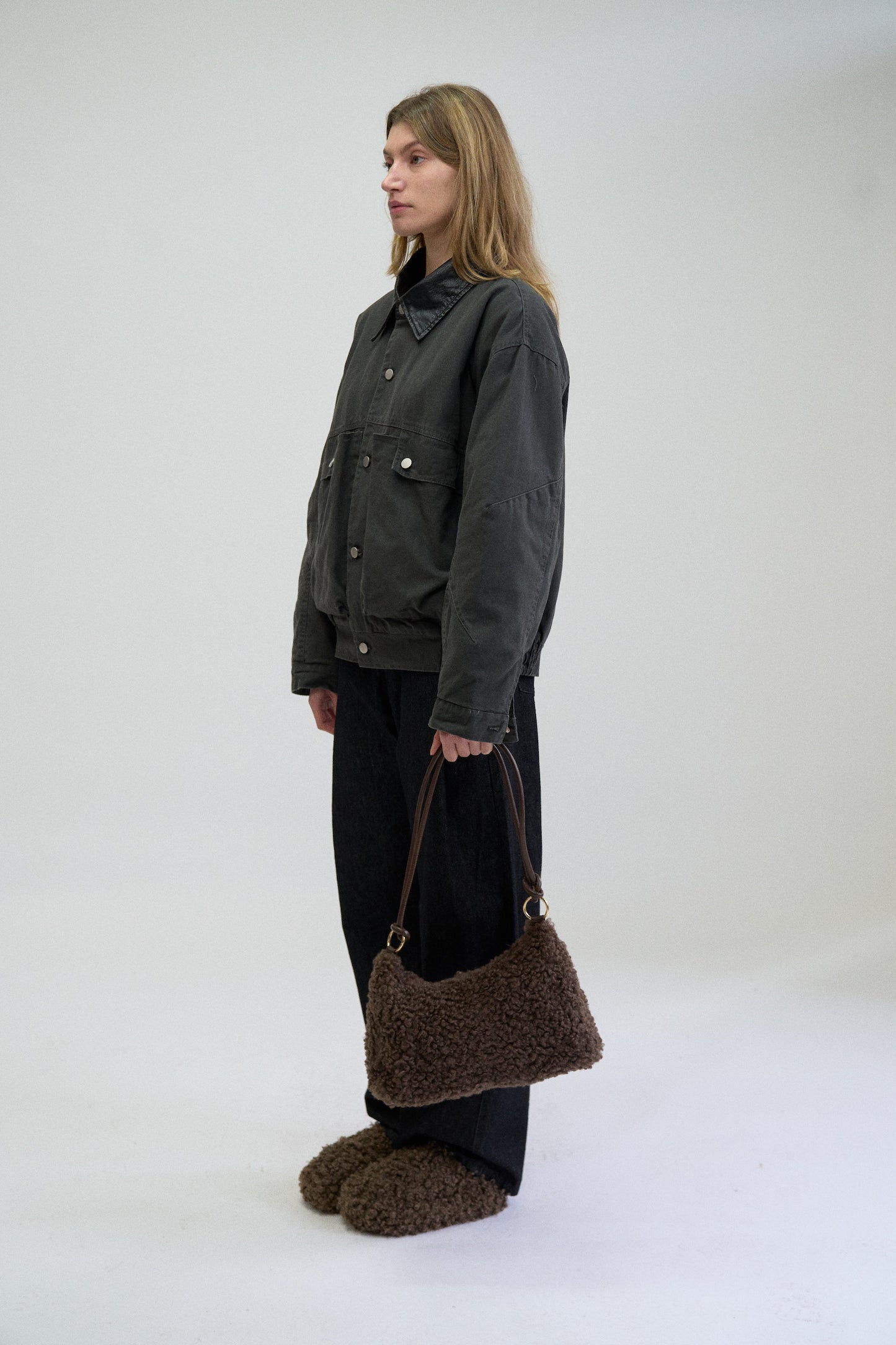 CLOUDLET FAUX SHEARLING BAG