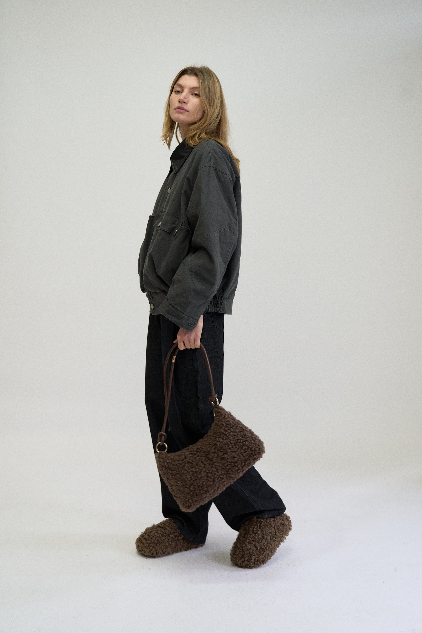 CLOUDLET FAUX SHEARLING BAG