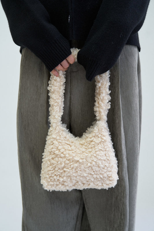 MINI PUFFLET SHEARLING BAG