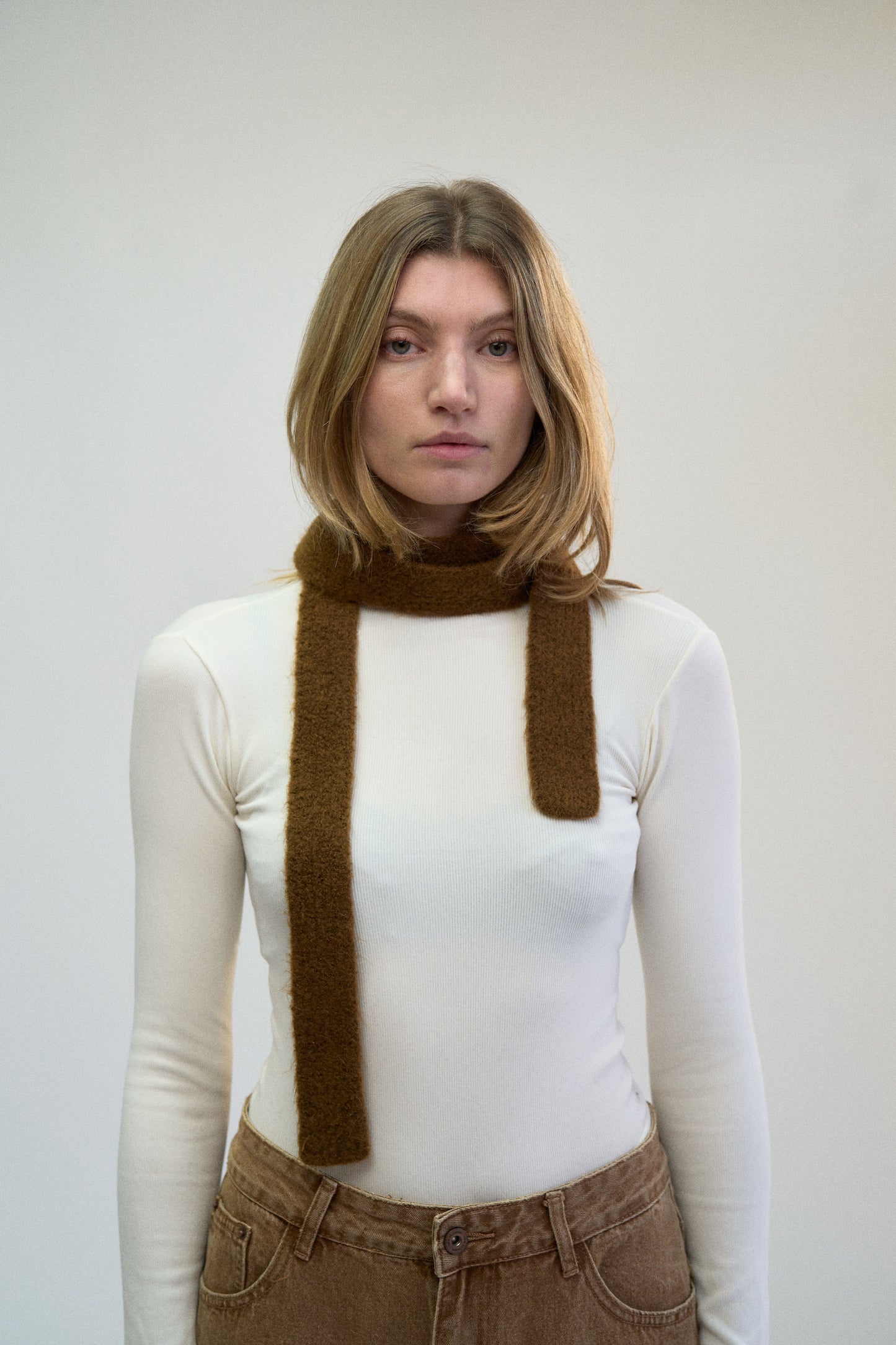 MOHAIR SKINNY SCARF