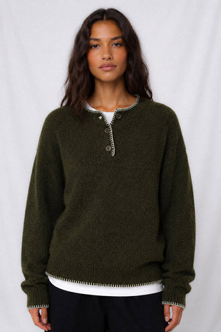 EVERGROVE HENLEY KNIT