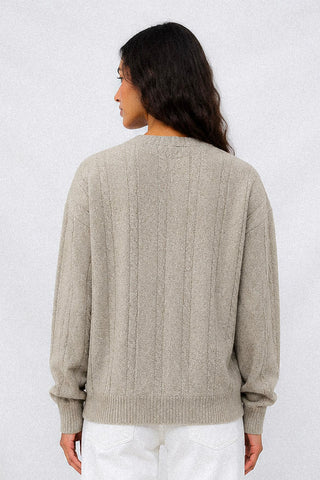 ALDEN CABLE HENLEY KNIT