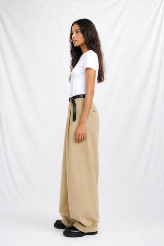 PLEATED DUST TROUSERS