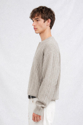 ALDEN CABLE HENLEY KNIT