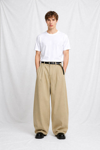 PLEATED DUST TROUSERS