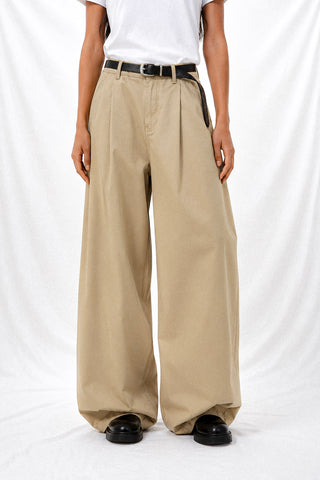 PLEATED DUST TROUSERS