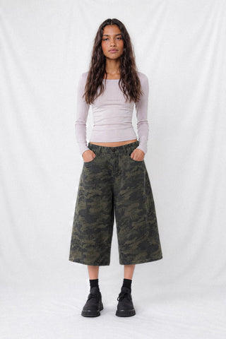 RECON WIDE-LEG SHORTS, CAMOUFLAGE