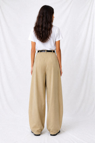 PLEATED DUST TROUSERS