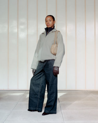 BAGUETTE FAUX SUEDE BAG