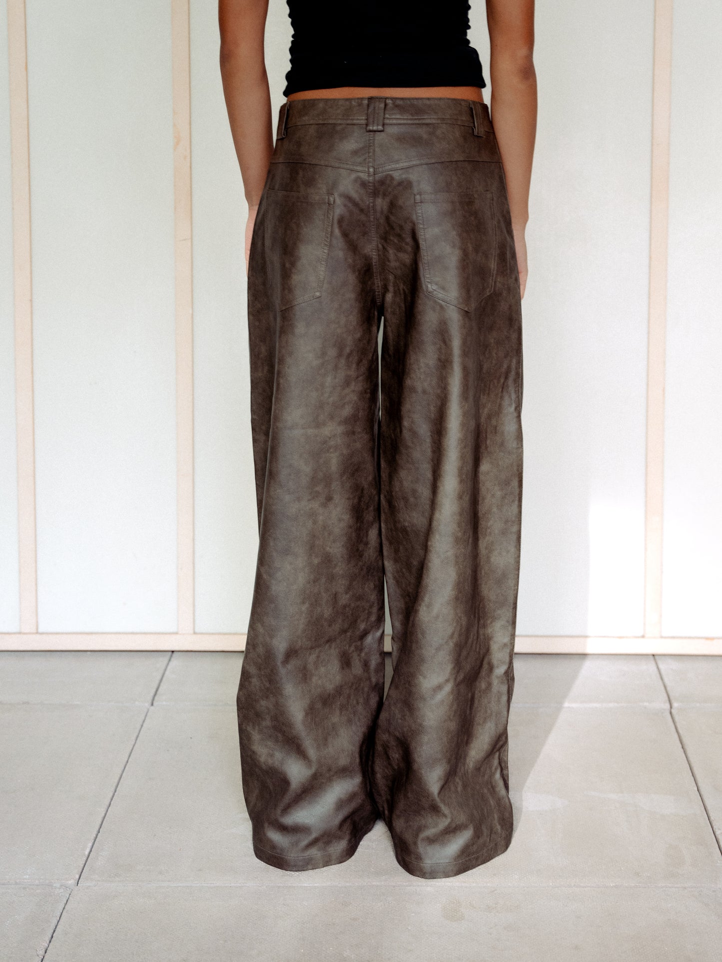 HIDE FAUX LEATHER PANTS